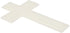 Large Luminous White Cross Plastic Glow in the Dark Wall Plaque, 6 x 10