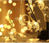 Fielegen 40 LED Moon String Lights - Battery Operated 20ft Mini Star Fairy Lights for Garden, Wedding, Party Decorations