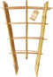 Bamboo Trellis 10 Pack, 16 Inches S3 Natural Bamboo Plant Fan Stakes,