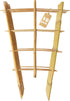 Bamboo Trellis 10 Pack, 16 Inches S3 Natural Bamboo Plant Fan Stakes,