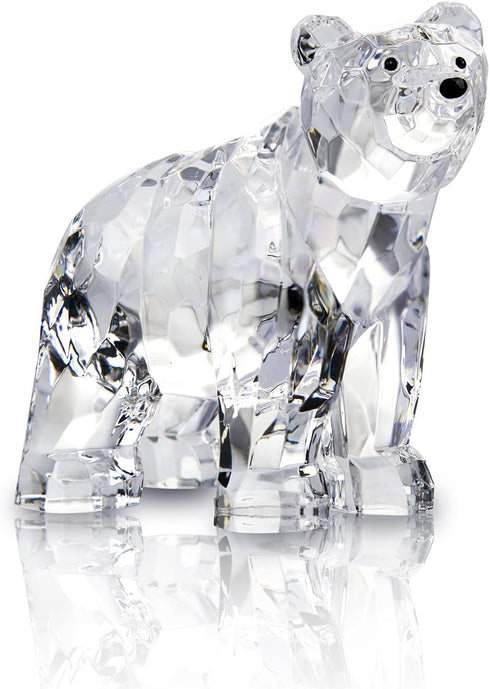 Acrylic Bear Figurine Cute Animal Home Decor Not Crystal Decorations for Bookshelf