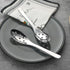 AOOSY Small Slotted Spoons - 2 Set of Modern Stylish Thick Heavy-weight Stainless Steel Caviar Spoon