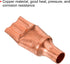 MECCANIXITY 4-Pack Refrigeration Capillary Tube Filters Liquid Separator 9.52mm to 3mm Flat Copper Fitting for HVAC