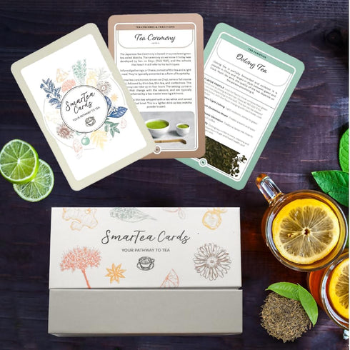 SmarTea Cards - Complete Beginners Guide to Tea - Flashcards on Tea History, Variety, Benefits, Pairing, Gifts
