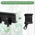 TOKPLNU Ceiling Curtain Track Accessories, Flexible Bendable Black Curtain Rail 12Ft for Ceiling Wall Mount