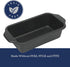 9 5 Inch Oster Teston x Loaf Pan, Nonstick Carbon Steel Bread Baking Pan, Matte Black, PFAS-Free, Oven-Safe, Easy