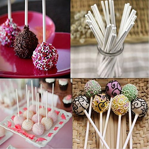 CCINEE 20 Cavity Silicone Cake Pop Mold with 30 pcs Clear Cellophane Treat Bags, 20 pcs Lollipop Sticks, 30 pcs Twist