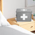 33 21 19 cm, 5 Flexzion Medicine Box, Home Pharmacy Box, x x Metal Medication Storage Box for Emergency, First Aid