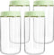SHOWIN Overnight Oats Containers with Lids, 24oz Glass Jars with Lids 4