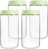 SHOWIN Overnight Oats Containers with Lids, 24oz Glass Jars with Lids 4