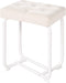 BEWISHOME White Vanity Chair, Leather Vanity Stool, Small Stool Chair for Vanity,