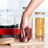 Large Glass Food Storage Container, 100 FL OZ (3000ml) with Airtight Bamboo Lids for Pantry, BPA-Free Cereal Dispenser