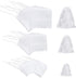 300 Pcs Disposable Drawstring Tea Filter Bags, Empty Cotton Filter Bags for Loose Tea (3.94 x 3.15 inch)