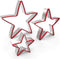 Star Cookie Cutters Set - 3pcs Stainless Steel, Food Grade Large & Mini Star Cookie Cutters for Cookies, Sandwiches