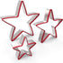 Star Cookie Cutters Set - 3pcs Stainless Steel, Food Grade Large & Mini Star Cookie Cutters for Cookies, Sandwiches