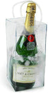 Ice Wine Bag Portable Collapsible Clear Wine Pouch Cooler with Handle for Party, Outdoor, Champagne, Cold Beer, 3 Pack