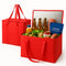 musbus 2Pk Insulated Reusable Grocery Bags, Collapsible Cooler Bag for Groceries, Heavy