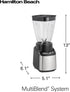 Hamilton Beach Stay or Go Blender, 32oz Shatterproof Jar, 8oz Grinder, 2 Portable Travel Cups, 650 Watts, Black and