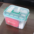 Vababa 12.59" 9.05" 7.87" Clear Locking First Aid Storage Box - x x