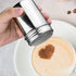 1Pcs Stainless Steel Powder Sugar Shaker Duster with Lid, Fine Mesh Shaker for Baking Soda, Cocoa, Flour