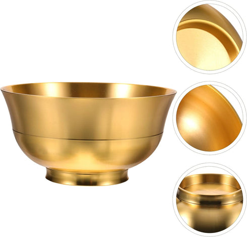 ARTIBETTER Home Decor Feng Shui Treasure Basin Decorative Wealth Bowl Statue, Money Bowl Offering Cup for Good Luck