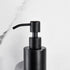 BATHSIR Matte Black Soap Dispenser, Refillable Wall Mounted Shower Soap Dispenser, Stainless Steel Clear Hand Soap Pump