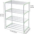 Closet (4-Tier, Jucaifu Stackable Small Shoe Rack, Entryway, Hallway and Space Saving Storage and Organization Green)