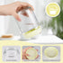 16oz 8 SHOWIN Overnight Oats Containers with Lids, Glass Jars with Lids pcs, Milk White, Wide Mouth Mason jars