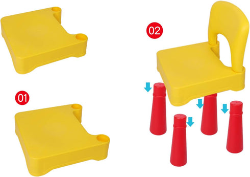 2-4 burgkidz Toddler Chair Plastic for Year Old, Kids Small Chair for Little Boys Girls, Lightweight Durable Montessori