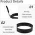 Generic 3.5" Set 4 Nonstick Stainless Steel Egg Rings of with Oil Brush, Round Crumpet Ring Mold for Muffins Pancake