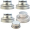obmwang 4 Pack Stainless Steel Mason Jar Shaker Lids for Cocktail, Dredge Flour, Mix Spices, Fits Regular Mouth