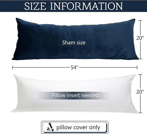 20 54 Inch MoonRest Classic Microsuede Body Pillow Pillowcase - Ultra-Soft Plush - Hidden Zipper X - Wine