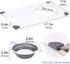 NiHome Over the Sink Cutting Board with Collapsible Colander, 2-In-1 Draining Board, 11"x17.7"