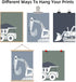 Youillne Bulldozer 12x16 Inch Set 3 Construction Truck Wall Art Decor Toddler Boys Room Canvas Wall Art Tractor Vehicle