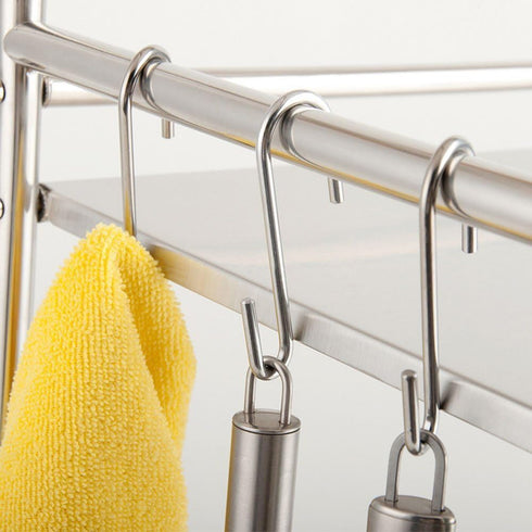 20 Pack Heavy Duty S Hooks Stainless Steel S Shaped Hooks for Kitchenware, Utensils, Clothes, Tools (Silver)