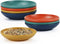 Homienly Plastic Dipping Plates - Set of 8, 4 inch Wheat Straw Mini Appetizer Bowls for BBQ