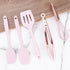 Amosfun 5pcs Mini Kitchen Utensil Set, Kids Kitchen Tools Learning Toy Whisk, Spatula, Tongs, Spoon