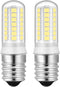 YUIIP 4W E17 LED Bulb Dimmable, Daylight White 6000K, 40W Halogen Replacement for Microwave and Range Hood, 2 Pack