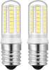 YUIIP 4W E17 LED Bulb Dimmable, Daylight White 6000K, 40W Halogen Replacement for Microwave and Range Hood, 2 Pack