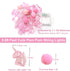 ChiRee 9.85FT 20 20 Room Decor String Lights with Cute PomPoms Pink Unicorn LED Lights Battery Operated with Timer