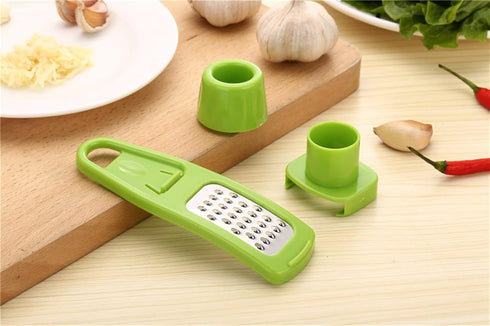 Zittop Stainless Steel Multifunction Garlic Slicer, Cutter, Shredder, Kitchen Pressing Tool