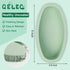 Silicone Oval Cheesecake Pan (2 Pack) - Non-Stick Silicone Cake Bread and Meat Bakeware for Oven, Pot Baking in Home, Kitchen & Bakery Use QLG0111-9x4.6x2.2 inch by QELEG