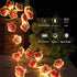 2 Pack 13ft Battery Operated String Lights Indoor, Cherry Blossom Bedroom Lights, Color Changing Flower Lights