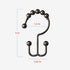 Zenna Home Metal Double Glide Shower Rings, Oil Rubbed Bronze – Set of 12 Heavy Duty, Rust-Resistant Rings