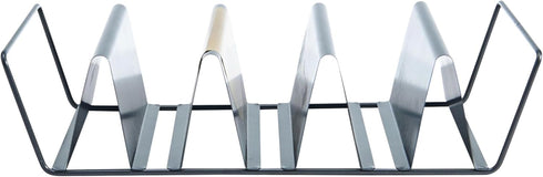 Chicago Metallic Professional 6-Shell Baked Taco Rack, Grey, 15-Inch by 7-Inch, Perfect for Baking