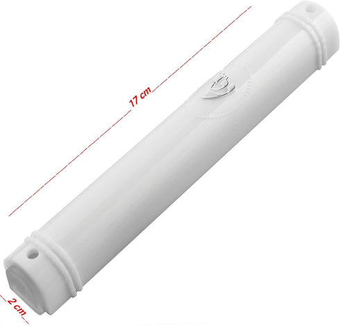 MEZUZAH CASE Holder (shidell) Plastic Semiround Silver Shin Waterproof Rubber Cork, Lot of 5 (White, 15)