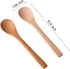 30 5.12'' Boao Pieces Small Wooden Spoons, L Mini Wood Spoons for Soup, Little Tiny Honey Teaspoons Bulk for Stirring