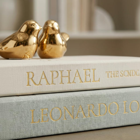 Set 2 Upgraded Decorative Books for Home Decor - Coffee Table Faux Books for Decoration, Linen Fake Book Storage Box