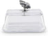 2-Piece Arthur Court Glass Butter Dish with Lid Butterfly Knob | Classic Design Covered Butter Keeper | Covers