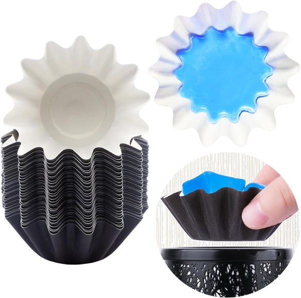FANDOL Reusable Wax Melt Warmer Liners, Leakproof Candle Warmer Liners for Electric Wax Warmers, 25pcs Black